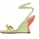 Gucci 95mm Regent Leather Wedge Sandal size 38.5 Photo 0