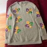 Ecosunny  Women's Green Glitter Mardi Gras Ribbed Loose menac culhiert Photo 4