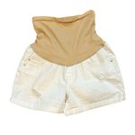 Luxe  Essentials Denim Maternity Shorts Photo 1