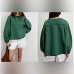 Free People NWT We The Free Total Eclipse Tee - pine forest dark green - Small Photo 1