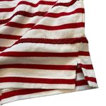 Polo Ralph Lauren Oversize Red/White Striped Jersey Crewneck Beaded Tee, Sz XL Red Photo 12