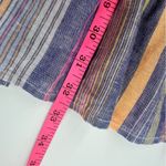Marine layer  Laney Mini Dress Linen Blend Blue Variegated Stripe est Sz XS S Photo 6