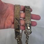 DKNY Snakeskin Leather Shoulder Bag Purse Faux Metallic Crossbody Fierce Sassy Photo 7