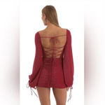 Lucy in the Sky Sparkly Red Dress Mini Photo 3