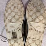 Gucci High Top Women’s Sneakers Tennis Shoes Metallic Silver Logo Size 39 9 Photo 3