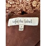 Sofie the Label Boho Cut Out Puff Sleeve Midi Dress in Brown Size Small Photo 3