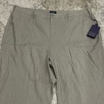 NYDJ High Waisted Wide Leg Cropped Cargo Pant NEW Size 18W Saddlewood Photo 2