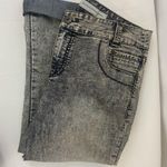 Platinum Denim Black Gray Acid Wash Crop Chicos Size 0-Women’s Size 4 Photo 3