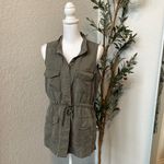 Faded Glory Vintage Y2K  Distressed Sleeveless Utility Cargo Style Vest Size S Photo 1