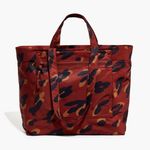 Madewell  The (Re) Sourced Weekender Painted Leopard Tote Bag Photo 1
