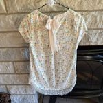 LC Lauren Conrad  Pastel Floral Pineapple Top Tie Back XS Photo 4