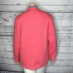 Properly Tied NWT Size XL Pink w/ Blue Trim Quilted Pullover Sweatshirt Top Photo 3