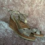 Guess  Metallic Strappy Platform Wedges Womens Size 11 Photo 3