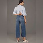 Anthropologie Maeve The Collette Cropped Medium Wash Jeans Size 33 Tall Photo 7