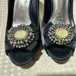 Apt. 9  Womens Cindy Black Rhinestone Flower Photo 6