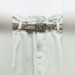 ZARA NWT HIGH-WAISTED BELTED BAGGY PAPERBAG Z1975 JEANS Size 2 (fit like a 4-6)) Photo 8