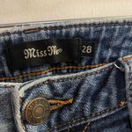 Miss Me Womens Blue Denim Jeams Size 28 Waist 30” 30x30 Plain Pockets Skinny Photo 2
