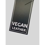 French Connection  Vegan Leather Bomber Jacket Shearling Collar Snap Closure Photo 8