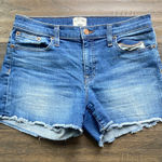 J.Crew Classic Blue Jean Shorts Womens Sz 28 Raw Hem Photo 0