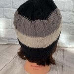 Adidas women OS cotton blend stripe beanie winter hat Photo 3