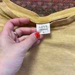 Love Vintage  YELLOW CUT OFF SWEATSHIRT Photo 2