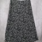 JBS Ltd Black Geometric Swirl Beach Long Flare Maxi Pull On Skirt Plus 20W Photo 1