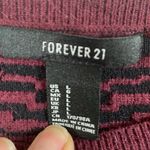 Forever 21 Womens Maroon & Black Striped Sweater, Size L Photo 1