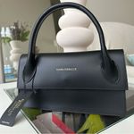NEW Luana Ferracuti black leather small mini purse bag satchel Photo 2