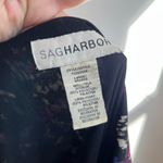 Sag Harbor Whimsygoth Dark Romantic Mesh Faux Wrap Short Sleeve Blouse Sz L Photo 4