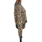 Scotch & Soda Cropped V-Neck Alpaca Blend Sweater In Wood Grain grey camel sz M Photo 4