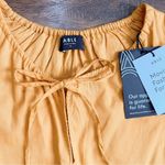 ABLE • Florence Maxi Dress mustard yellow Paprika cotton peasant puff sleeve Size XS Photo 4