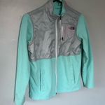 The North Face Vintage Polar Fleece Sherpa Jacket Blue Green Small Medium Photo 1