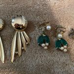 Vintage Lot of 3 Fashion Costume Earrings Photo 0