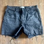 Everlane Vintage Black High Rise Raw Hem Jean Shorts Size 29 Photo 1