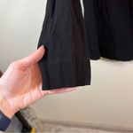 ✨ Raquel Allegra Women’s Black Asymmetrical Button Long Sleeve Top Small Black Photo 6