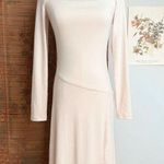 Egreis Brand By Egreis NWT Audrina Cream Fit Flare Long Sleeve Midi Dress Small Photo 1