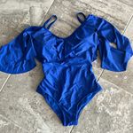 Nicole Miller Ruffled Cold Shoulder One-Piece Swimsuit, Size S New w/Tag $108 Photo 1