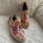 Seavees  Pink and Green Floral Canvas Sneakers Photo 8