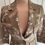 Cynthia Rowley  Deer Print Jacket Blazer Size 3 (Fits Size Small)‎ Nature Fall Photo 1