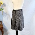 Rag and Bone Kendal Wool Cashmere Blend Pleated Skirt Leather Waist Trim Size 0🧡 Photo 6