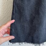 Topshop ‎ Women’s NWT Black Raw Hem Mini Jean Skirt Size 10 Photo 7
