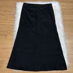 Vintage Lace Up Skirt Womens Large Black Faux Suede Grunge Goth Y2K Corset Midi Photo 9