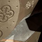 Isola Lavoy Grey Leather Stacked Heel Ankle Boots Size 7M Gorgeous NWOT Photo 9