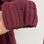 Terra & Sky  Deep Burgundy Open Knit Cardigan size 1X Photo 5