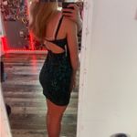 Midnight Doll Green Sparkle  Dress Photo 3