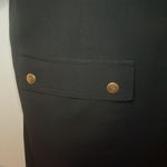 Sharagano  career black shirt dress gold snaps size 14 Photo 3