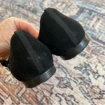 Boden Flat Buckle Mary Jane Ballet Flats Size 37 Suede Black Pointed Toe Shoes Photo 10