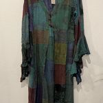 Kathmandu Imports Bohemian Patchwork Green Kimono by Kathmandu  Photo 0