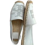 Tory Burch Perforated Logo Flat Espadrille in White Photo 9