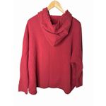 Frank & Eileen Kane Capelet Hoodie in Cranberry Cotton Oversized Women’s Size M Photo 2